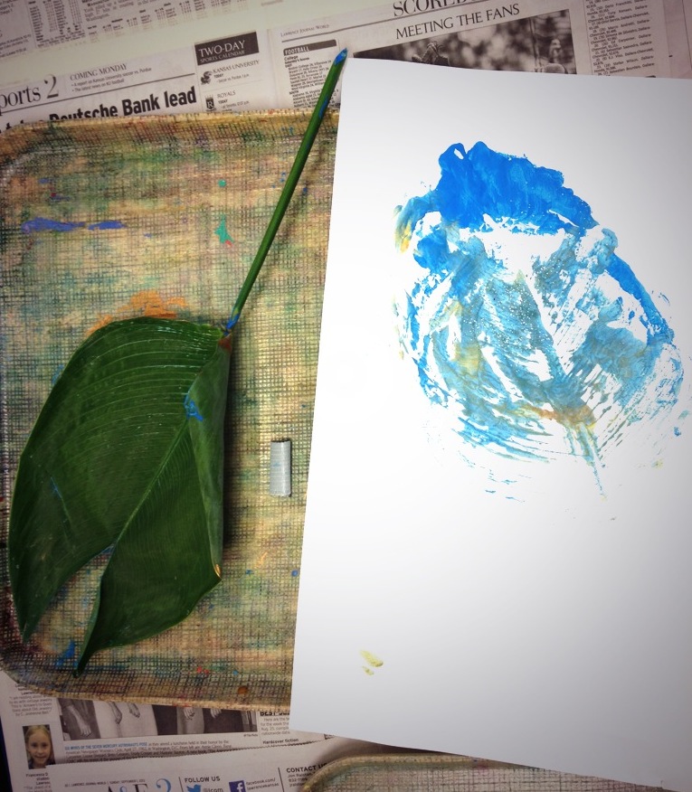 leaf printing