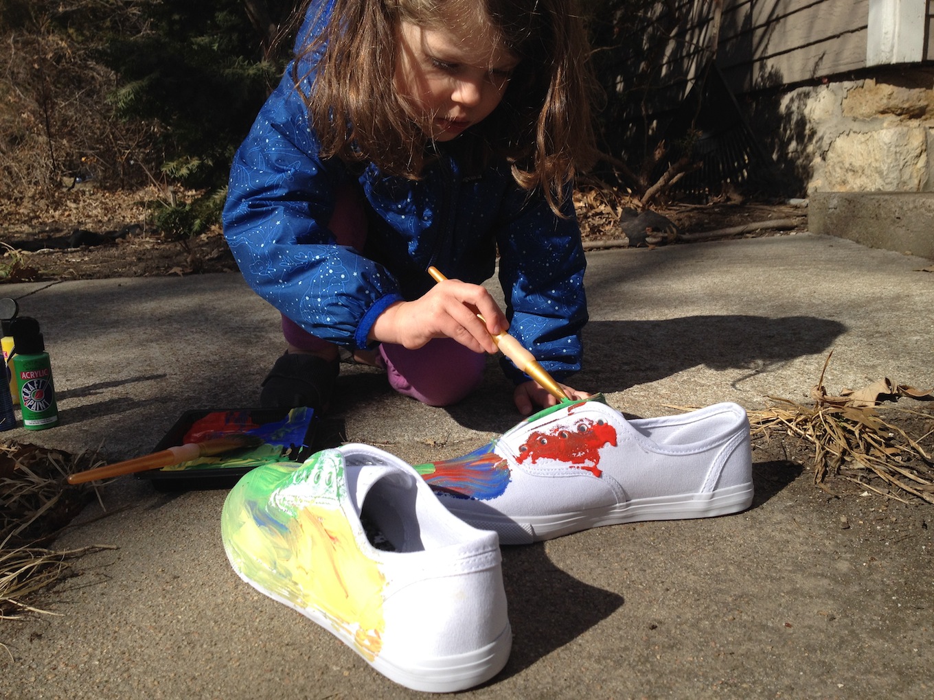 shoe painting
