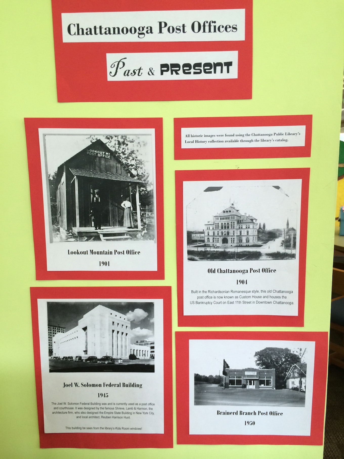 hisotrical post offices of chattanooga