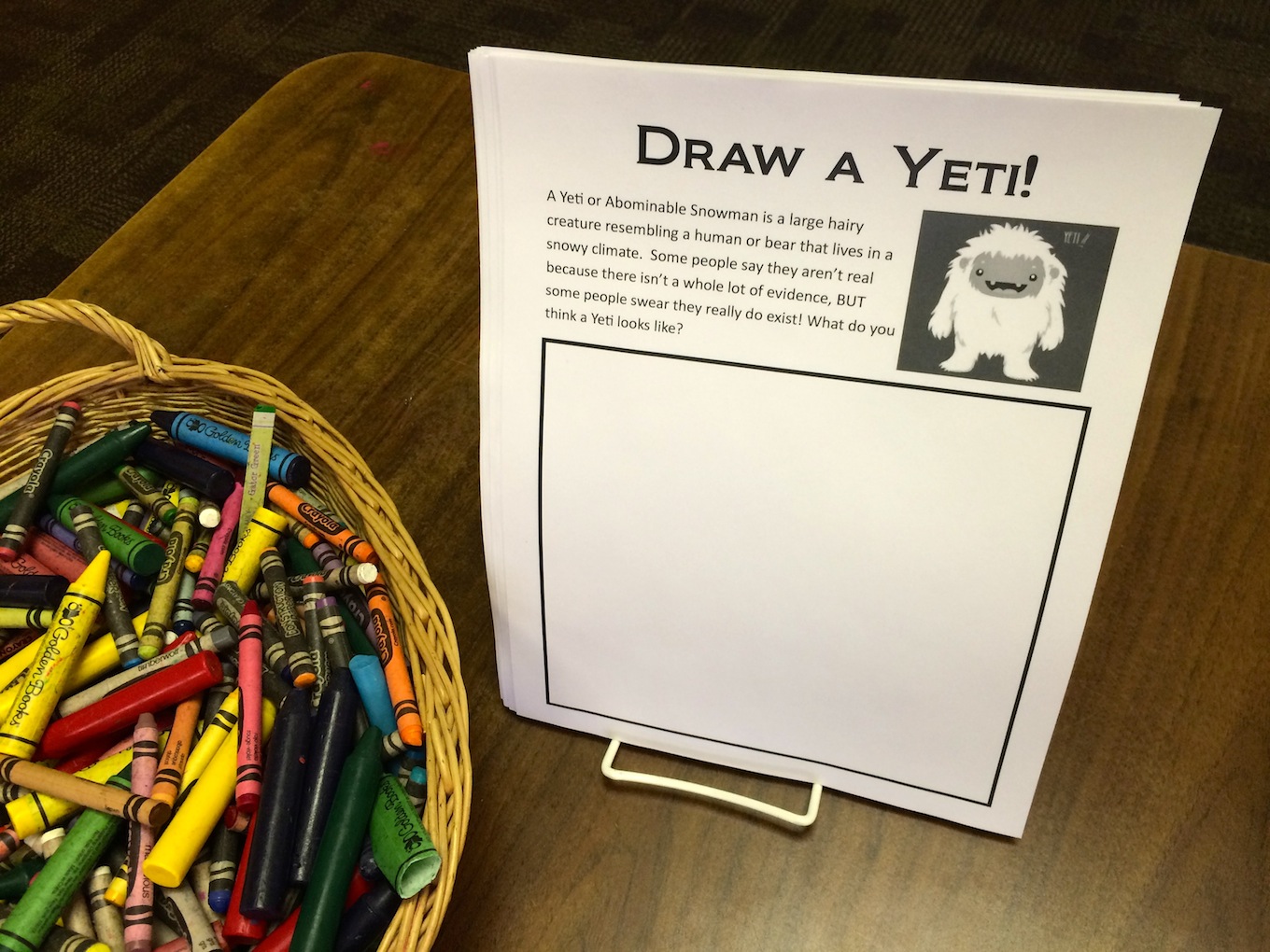 Draw a Yeti