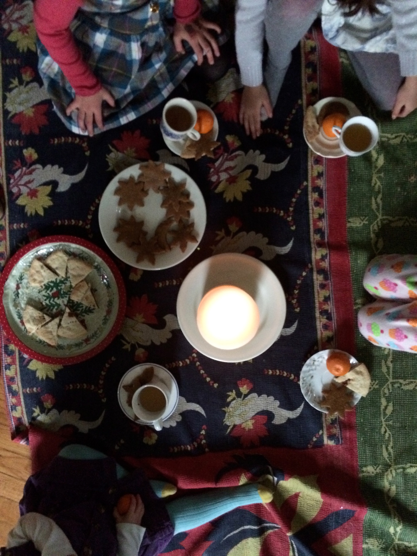 winter solstice tea with friends