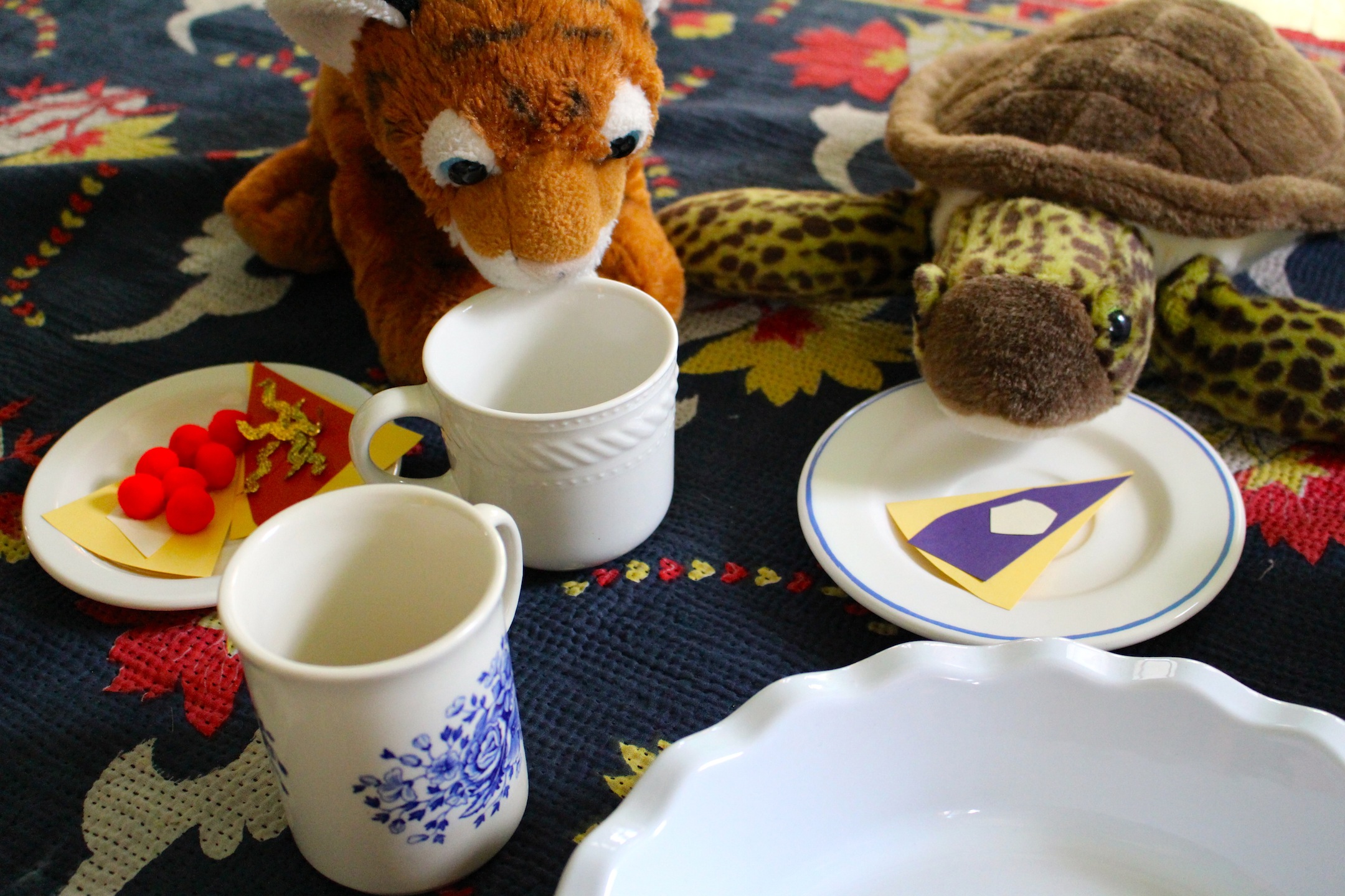 Guests at the winter tea party