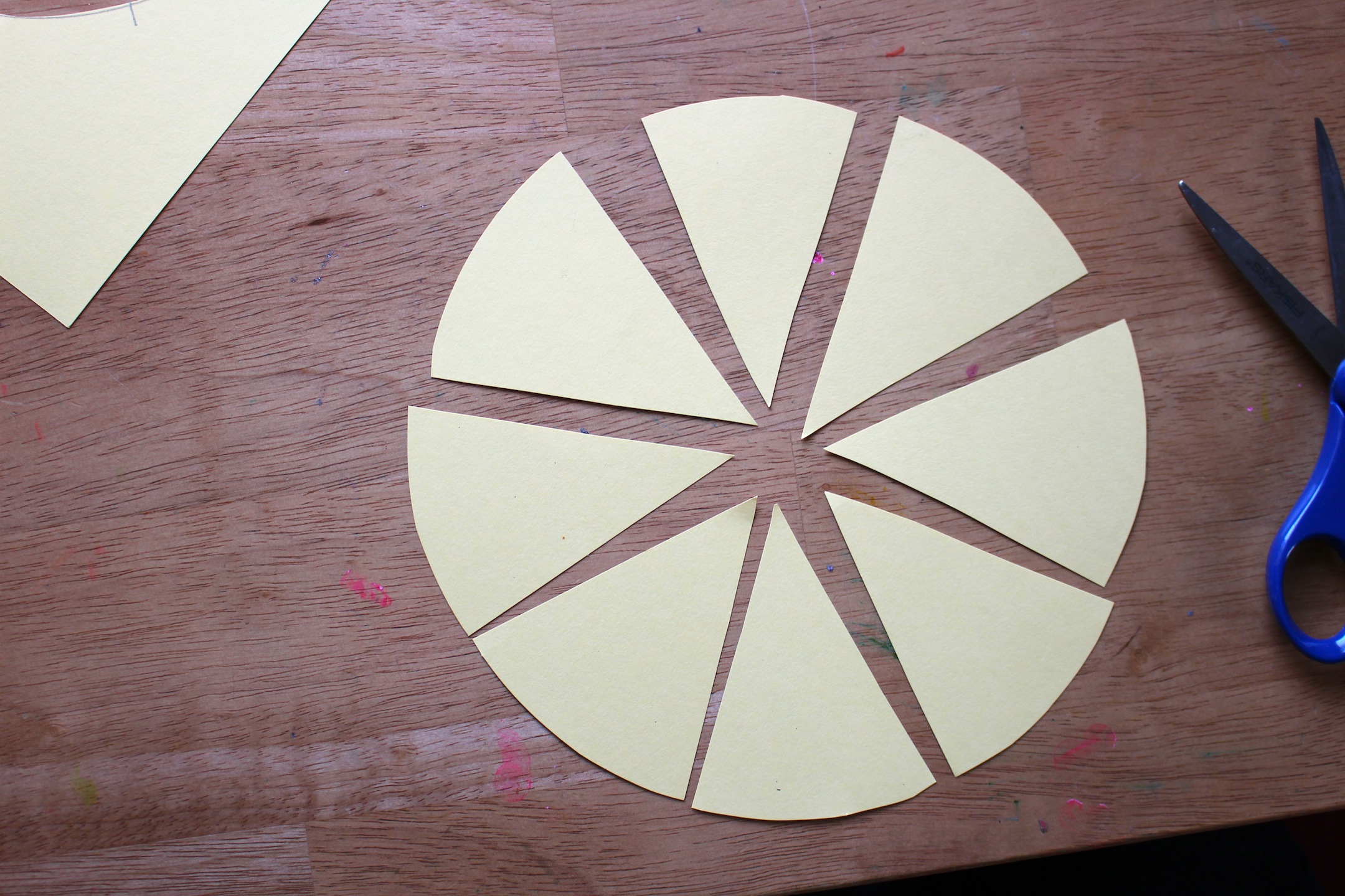 Pie Art Activity for preschool or kindergarten. A complementry craft for the book The Tea Party in the Woods