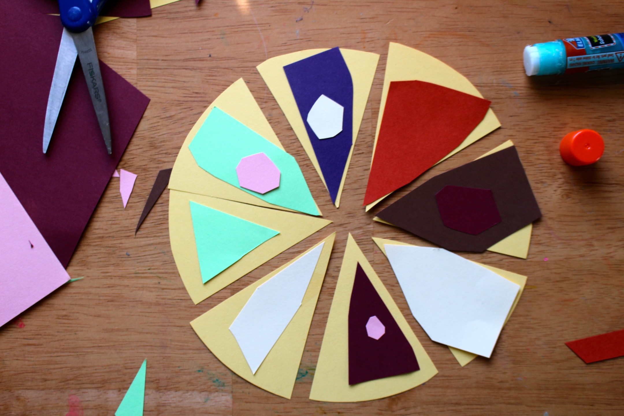Pie Art Project for kids