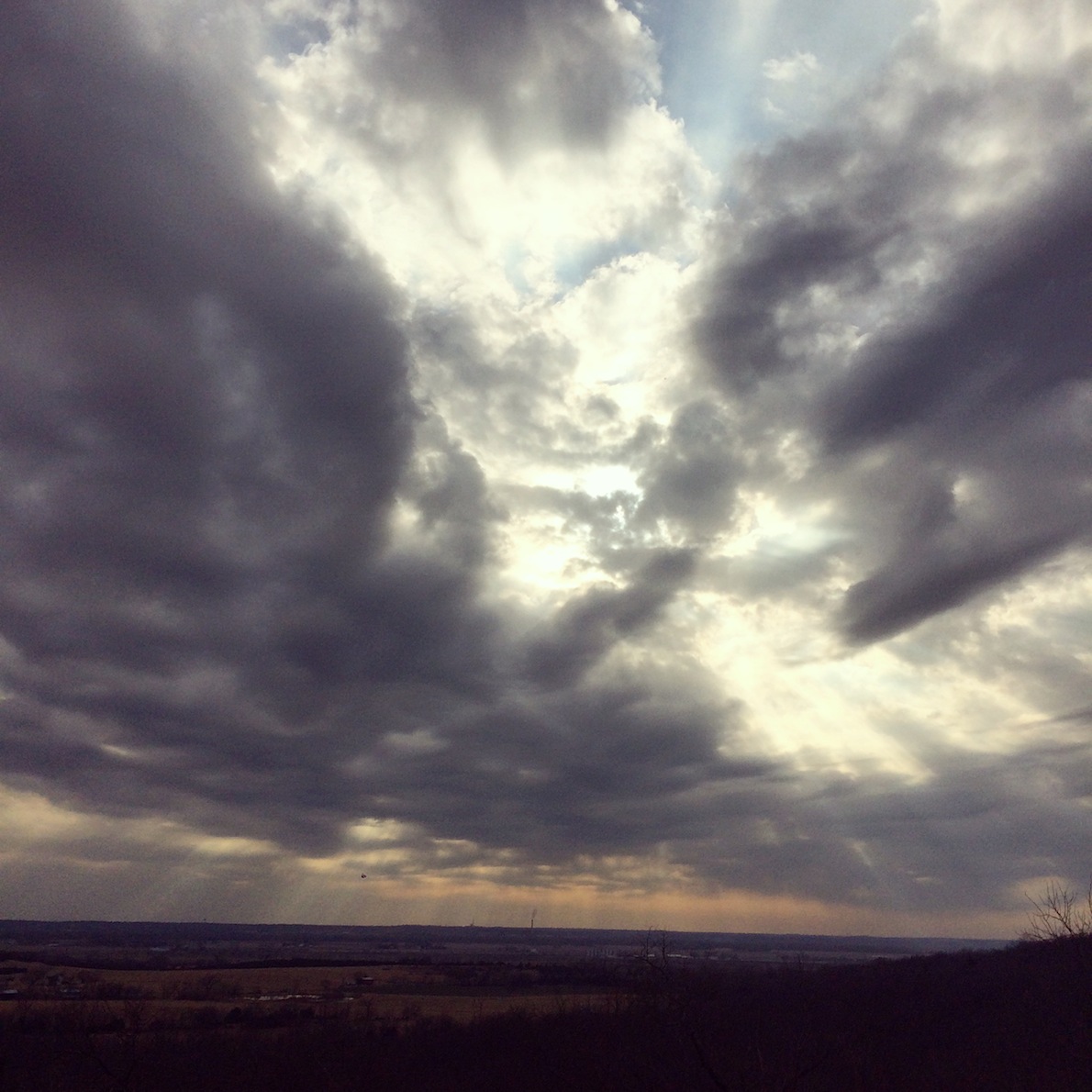 kansas skies in february