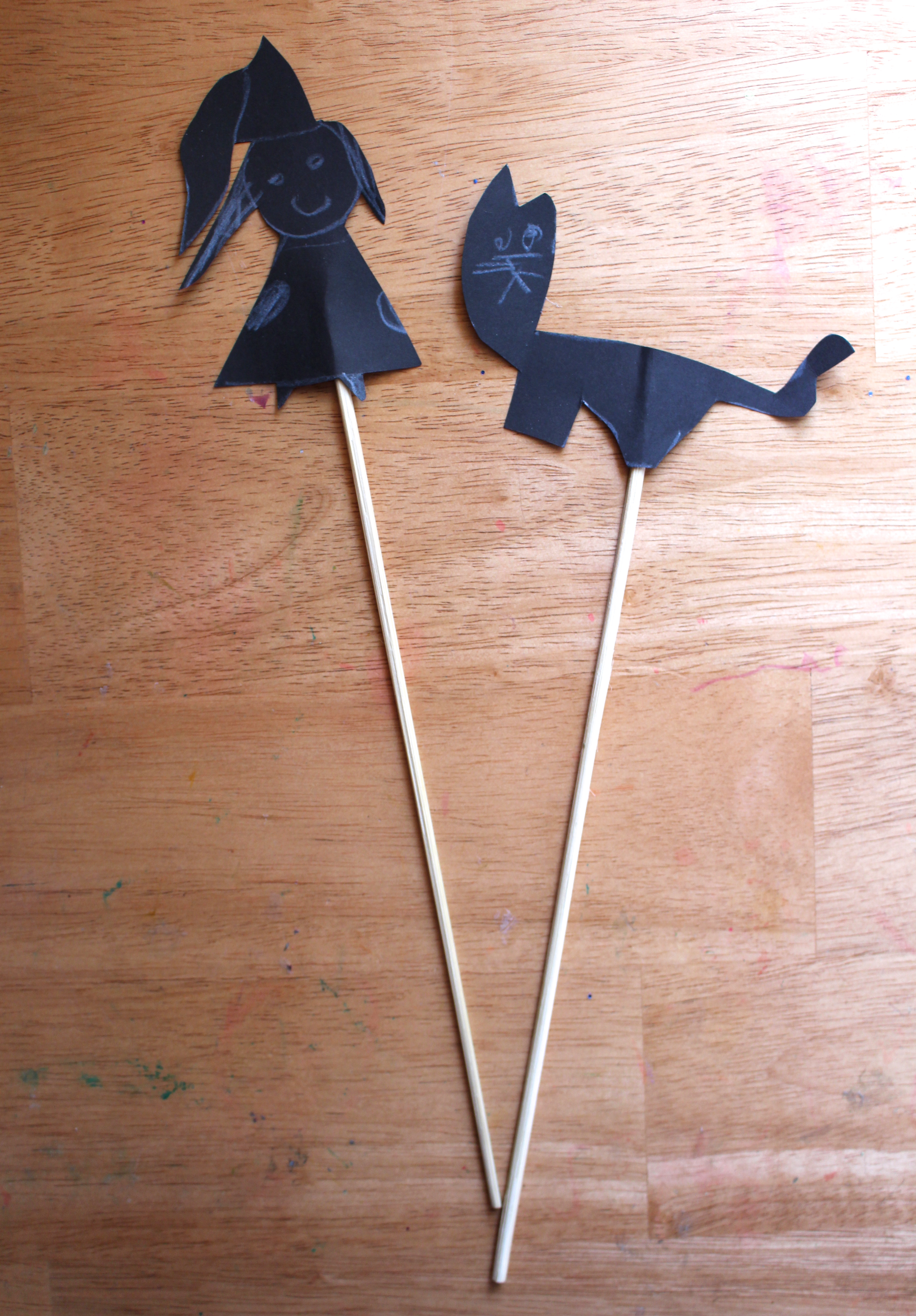 Shadow Play free-form shadow puppets princess kitty