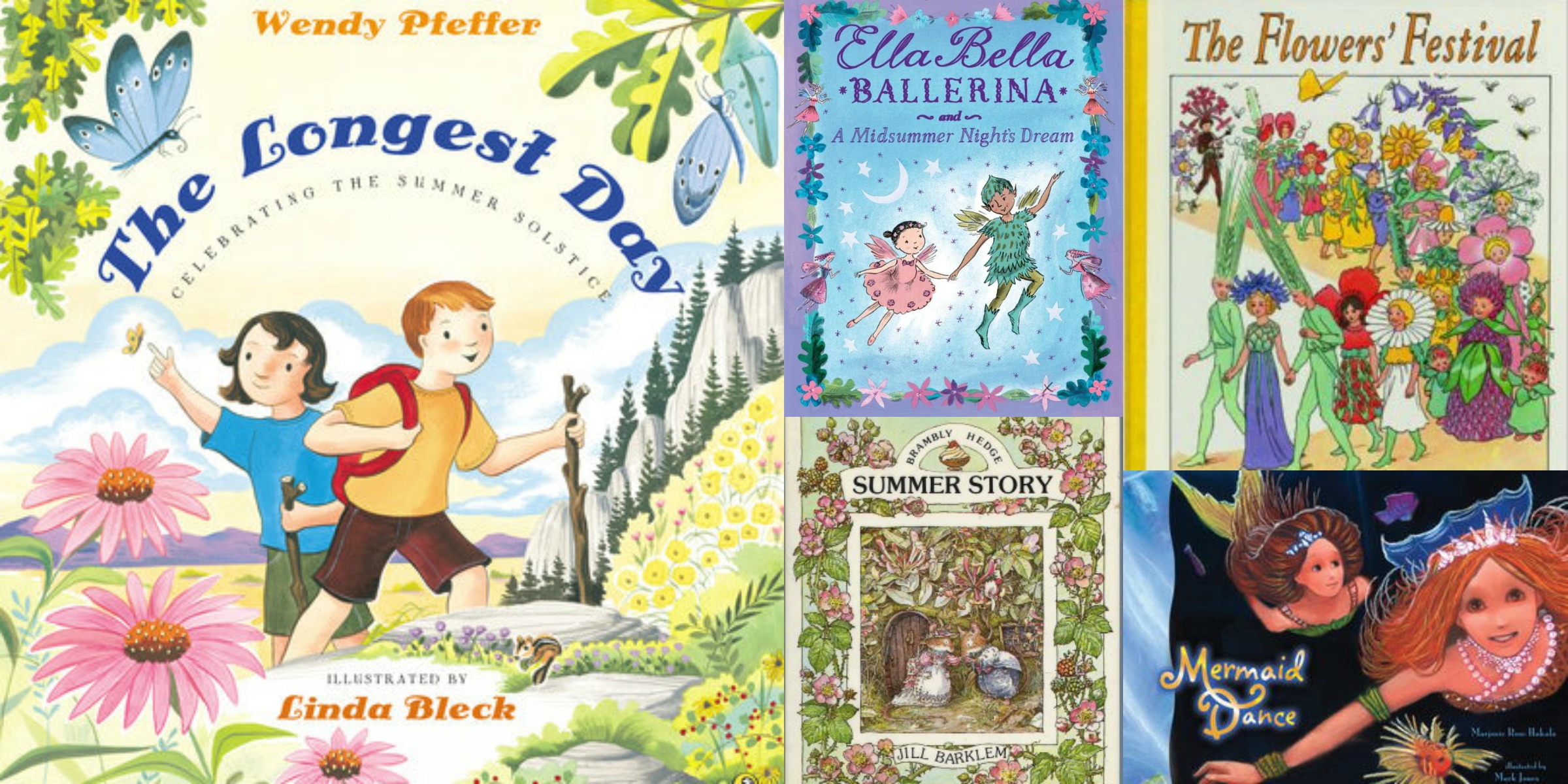 Children's books for summer solstice and midsummer