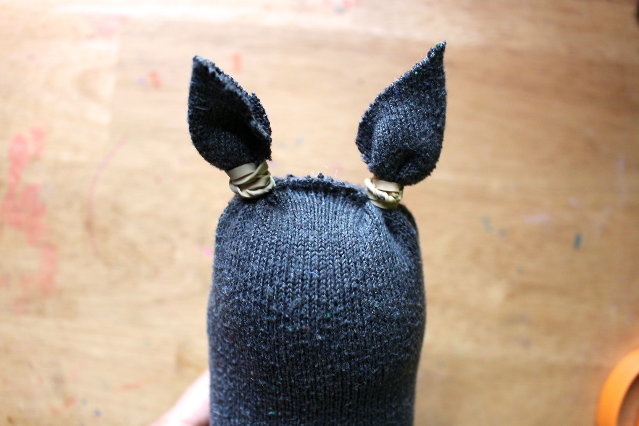 diy cat sock stuffie 1