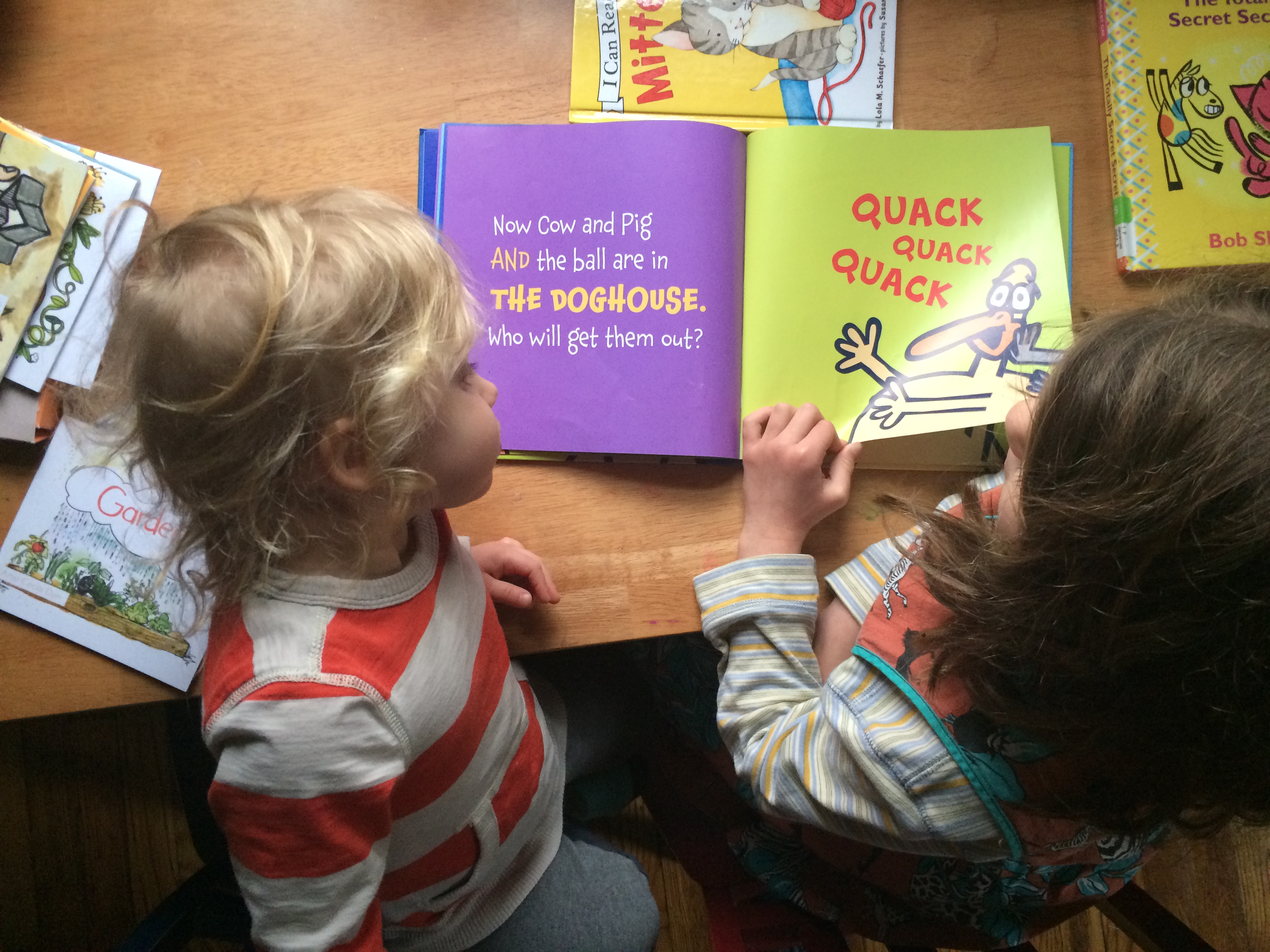 sisters reading